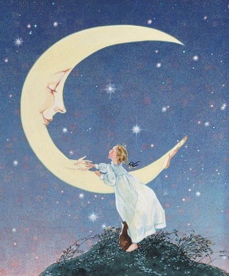 Indigo Dreams — petitpoulailler: Man In The Moon, Happy Merry Christmas, Vintage Moon, Sun Moon And Stars, Fly Me To The Moon, Good Night Moon, Sun And Stars, Sun Moon Stars, Beautiful Moon