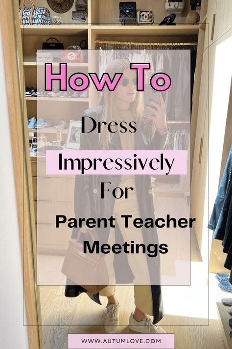 Make a lasting impression at parent-teacher meetings with outfits that exude confidence and style. Discover how to strike the perfect balance. #DressToImpress #ParentTeacherStyle #ConfidentFashion Teacher Meeting, Teacher Outfits Dresses, Parent Teacher Meeting, Meeting Outfit, Parents Meeting, Parent Teacher, Confident Style, Meet The Teacher, Teacher Outfit