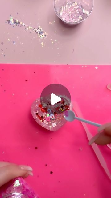 Alanna Frigon on Instagram: "Making a Valentine 💌 uv resin pop socket! Used clay slices, glitter and uv resin from @letsresin #unmolding #demolding #uvresin #valentine" Pop Socket Resin, Pop Sockets, Pop Socket, General Crafts, Uv Resin, Glitter, Gifts, Instagram