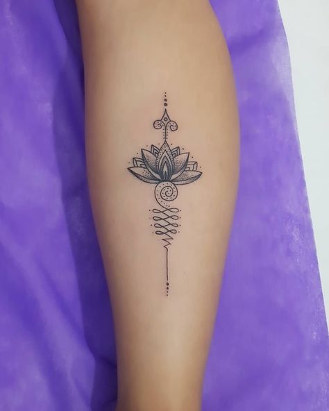 Jalal Mattar J-M Tattoo Studio on Instagram: “#tattoo #tattoos #tattooing #tattoogirl #lotustattoo #unalome #unalometattoo #flowertattoo #flowers #tinytattoo #girl #girls #awesome #like…” Unalome Om Lotus Tattoo, Lotus Flower With Unalome Tattoo, Unalome Lotus Tattoo Minimalist, Female Unalome Tattoo Lotus Flowers, Lotus Moon Unalome Tattoo, M Tattoos, Unalome Tattoo, Lotus Tattoo, Lotus Flower Tattoo