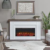 White Wood Fireplace, Wood Electric Fireplace, Fireplace With Mantel, White Electric Fireplace, Electric Fireplace With Mantel, Black Candelabra, Retro Toaster, Black Fireplace, Fireplace Insert