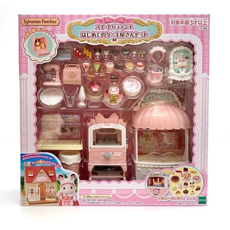 Sylvanian Families Sweet Patissier My First Cake Shop Set MI-92 Calico Critters | eBay Stuff To Collect, Calico Critters Japan, Calico Critters Sets, Sylvanian Families Set, Calico Critters Collection, Quick Birthday Gifts, Calico Critters Families, Family Cake, Calico Critters