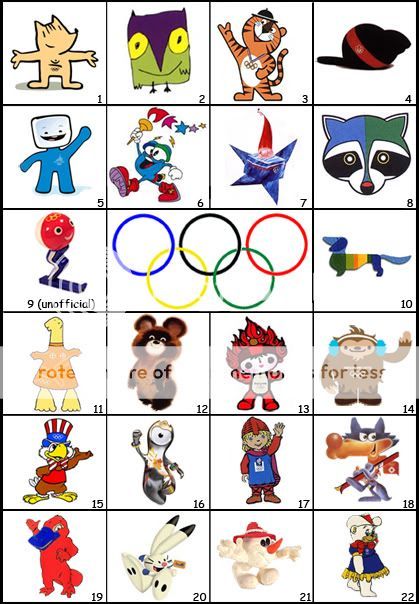 Olympic Host Cities by Mascot Picture Quiz - By Calaveras Anointing Oil Prayer, Sports Quiz, Picture Quiz, Olympic Mascots, Play Quiz, Sports Scores, Anointing Oil, Watch Party, Bear Cubs