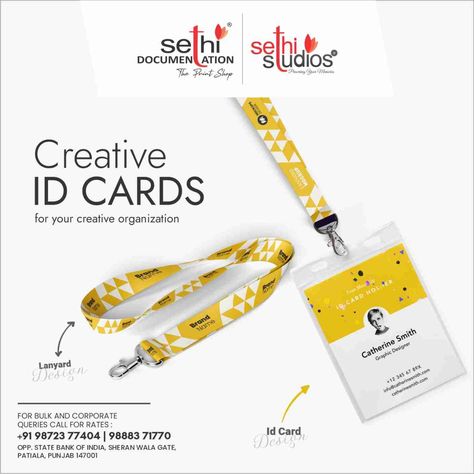 Lanyard Photoshoot, Creative Lanyard Design, Db Logo, Android App Design, Company Id, Creative Organization, Card Tags, Aesthetic Design, Business Design