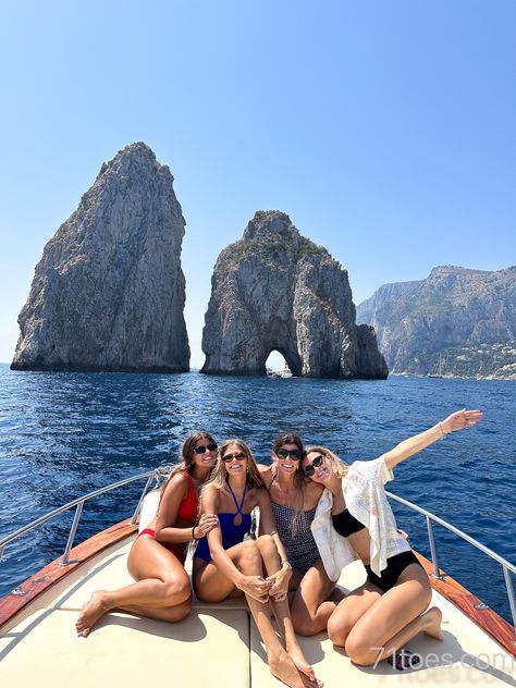 The Best Way to Explore the Amalfi Coast: In a Boat - 71 Toes Amalfi Coast Boat Outfit, Amalfi Coast Boat Aesthetic, Amalfi Coast Boat Tours, Amalfi Coast Boat, Amalfi Coast Outfits, Amalfi Coast Towns, Coast Outfit, Italy Pictures, 27th Birthday