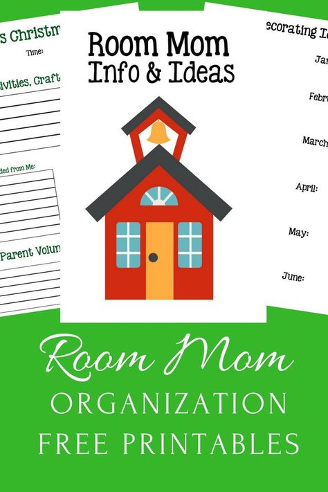 Room Mom Ideas, Dorm Room List, Mom Organization, Organizing Printables, Preschool Rooms, Dorm Room Hacks, Parenting Organization, Parents Room, Mom Ideas