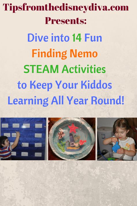 STEAM Activities- Teaching with Finding Nemo Finding Nemo Games, Disney Divas, Swimming Lessons, Steam Activities, Teaching Letters, Disney Day, Disney Planning, Class Activities, Swim Lessons