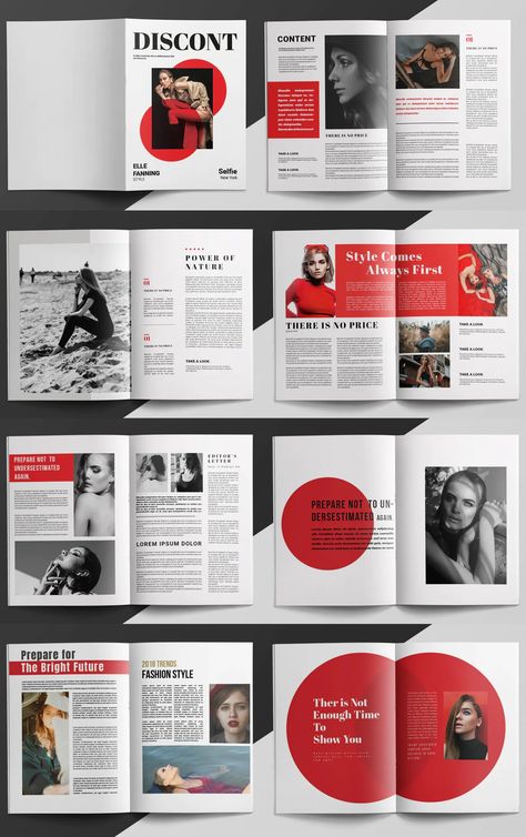 Fashion Magazine Layout InDesign - 20 pages Last Page Of Magazine Design, Indesign Booklet Layout, Magazines Layout Design, Magz Layout Design, Fashion Report Layout Design, Fashion Booklet Layout, Magazine Type Layout Design, Fashion Book Layout Design, Magazine Ideas Inspiration