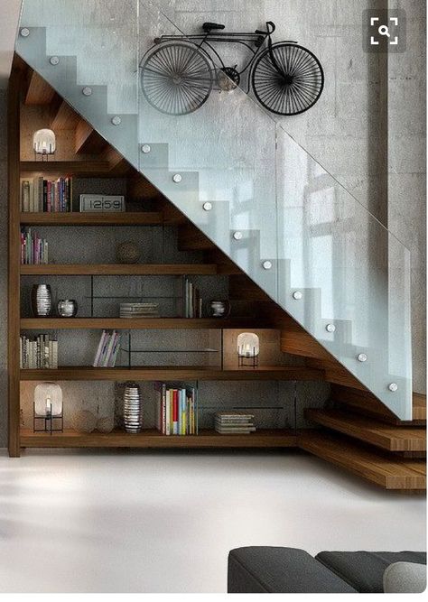 Dream Staircase, درج السلم, Modern Apartment Interior, Luxury Staircase, Modern Appartement, Escalier Design, Interior Design Per La Casa, Stair Case, Stair Storage