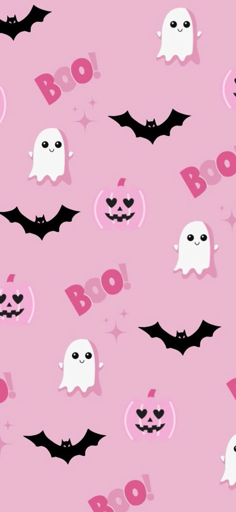 Black And Pink Halloween Aesthetic, Halloween Pink Widgets, Girlie Halloween Wallpaper, Pink And White Halloween Wallpaper, Pink Witch Wallpaper, Pink Candy Corn, Hot Pink Halloween Wallpaper, Kawaii Fall Wallpaper, Pink Halloween Aesthetic Wallpaper