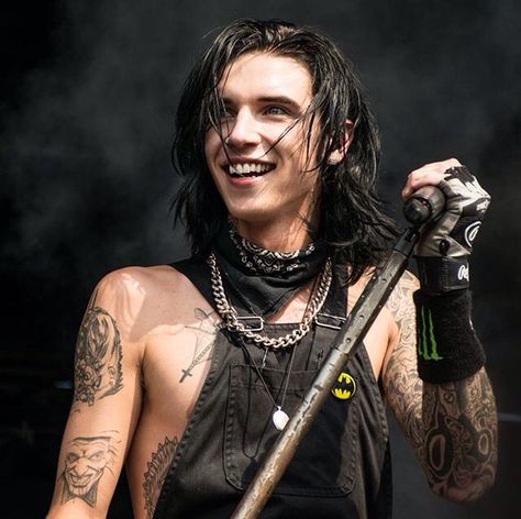 Performing at Warped Tour 2015 Andy Biersak, Juliet Simms, Andy Sixx, Ashley Purdy, Vans Warped Tour, Ronnie Radke, Emo Men, Average Joe, Andy Black