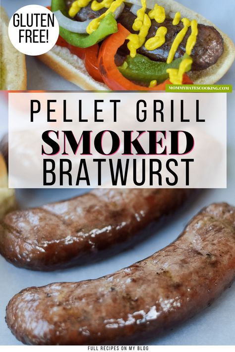 Brats On Pellet Grill, Smoked Sausage On Pellet Grill, Recipes For Pellet Smokers, Smoked Brats Pellet Grill, Recteq Pellet Grill Recipes, Pitboss Pellet Grill Recipes, Smoked Bratwurst, Wood Pellet Grill Recipes, Grilled Italian Sausage