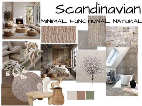 Scandinavian Interior Mood Board, Scandinavian Mood Board Interior Design, Scandinavian Mood Board, Wood Rocking Horse, Textured Tile, Coffee Table Natural, Earthy Living Room, Mood Board Interior, Design Mood Board