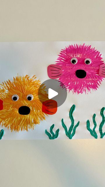 Mel  |  Early Childhood Educator on Instagram: "Fork Painted Puffer Fish 🐡🐡  Follow @artsandcrafts4kids for more ideas! 🌟 . . . #sensoryactivities #artsandcrafts #diyartsandcrafts #activitiesforkids #kidsactivities #earlychildhoodeducation #playlearningideas #pufferfish" Fork Painting For Kids, Color Preschool, Fork Painting, Blow Fish, Early Childhood Educator, Art Stars, Puffer Fish, Ocean Fishing, Preschool Ideas