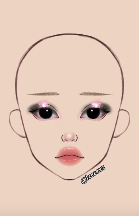 Black-pink makeup 💄 Pink Face Makeup Halloween, Black Pink Makeup Looks, Kuromi Inspired Makeup, Pink Makeup Looks Simple, Black And Pink Eyeshadow, Pink And Black Makeup Looks, White And Pink Makeup, Kuromi Note, Black And Pink Makeup