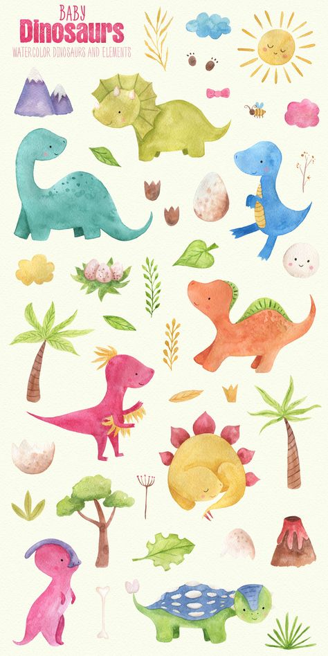 Jurassic World Poster, Dinosaurs Clipart, Sheldon The Tiny Dinosaur, Dinosaur Watercolor, Dinosaur Silhouette, Dinosaur Posters, Look Wallpaper, Dinosaur Illustration, Clipart Baby