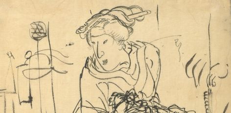 From Japonisme to Contemporary Practice - Pulitzer Arts Foundation Egon Schiele Drawings, Modern Art Works, Ako Kresliť, Felix Vallotton, Antoine Bourdelle, George Grosz, Joseph Cornell, Black Crayon, Cy Twombly