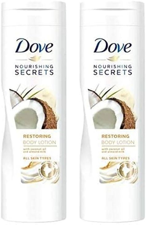 Dove Nourishing Secrets Restoring Ritual Body Lotion with Coconut Oil and Almond Milk for all skin types 400ml (Pack of 2) : Amazon.co.uk: Beauty Almond Milk, Body Skin Care, Body Lotion, Coconut Oil, Ritual, Skin Types, Travel Size Products, Apple Watch, The Secret