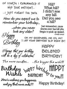 Birthday wishes Greeting Card Sentiments, Birthday Verses For Cards, Birthday Verses, Birthday Card Sayings, Birthday Sentiments, Card Sayings, Verses For Cards, Card Sentiments, Happy Birthday Card