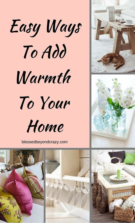 Easy Ways To Add Warmth To Your Home - adding, or making a few slight changes in your decor can really make all the difference. #blessedbeyondcrazy #decor #decorating Winterize Your Home, Style Help, Cozy Rooms, Interior Decorating Tips, Home Improvements, Family Room Decorating, Interior Designing, House Projects, Slow Living