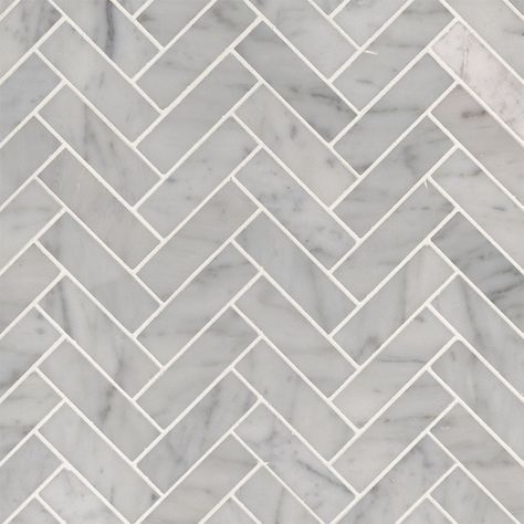 Carrara White 1x3 Herringbone Polished Light Gray Herringbone Tile Floor, White And Grey Herringbone Backsplash, Material Sketch, Carrara Marble Herringbone Backsplash, Festival Glossy White Herringbone Porcelain Mosaic, Iceberg Double Herringbone Honed Marble Mosaic, White Herringbone Tile, Contemporary Bathroom Lighting, Marble Herringbone