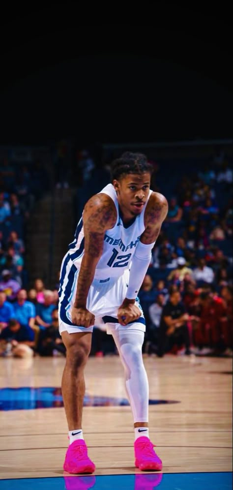 Ja Morant Grizzlies Wallpaper, Ja Morant All Star, Ja Morant Wallpaper, Basketball Boyfriend, Ja Morant Style, Liangelo Ball, Basketball Moves, Ball Aesthetic, Basketball Players Nba