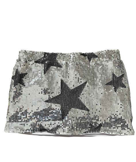 Rockstar Mini Sequin Skirt Fit:True To Size Care: Wash, Dry Clean Glittery Concert Outfit, Mini Skirt Sequin, Navy Sequin Skirt, Silver Sparkly Skirt, Beaded Mini Skirt, Black And White Concert Outfit, Silver Mini Skirt Outfit, Black Sparkly Skirt, Mini White Skirt