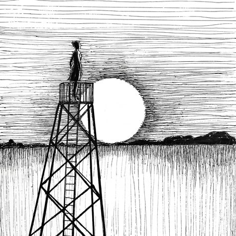 Today’s word is #horizon #inktober @inktober #inktober2024 #inktoberhorizon #inktober2024horizon #sunset #sunrise #sun #tower #sky #draw #drawing #sketch #ink #pen #penandink #art #lines Sunrise Ink Drawing, Sunset Drawing Black And White, Atmospheric Perspective Drawing, Horizon Inktober, Horizon Sketch, Drawing Sky, Drawing Sunset, Sketch Ink, Perspective Drawing