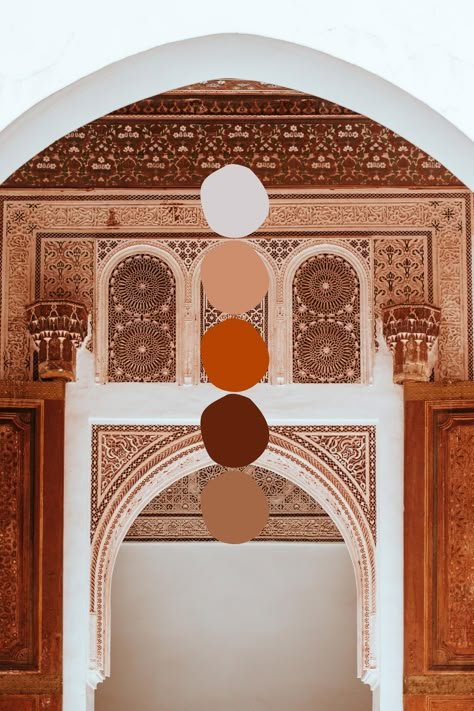 Boho Terracotta Color Palette, Color Palette Moroccan, Marrakech Color Palette, Moroccan Color Palette Colour Schemes, Moroccan Colour Palette, Middle East Color Palette, Middle Eastern Color Palette, Morocco Color Palette, Desert Colour Palette