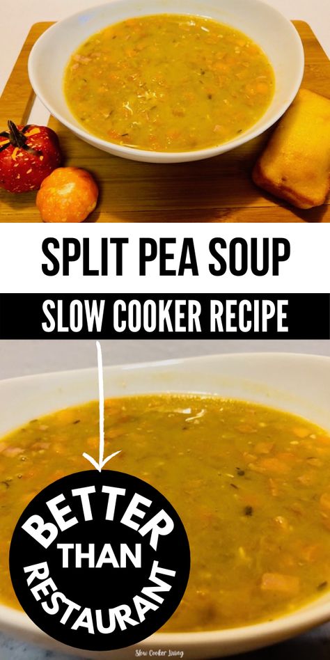 Crockpot Pea Soup, Pea Soup In Crockpot, Slow Cooker Pea Soup, Crock Pot Split Pea Soup, Crock Pot Split Pea Soup With Ham, Easy Split Pea Soup Crock Pot, Slow Cooker Split Pea Soup, Yellow Split Pea Soup Crockpot, Pea Soup Crockpot