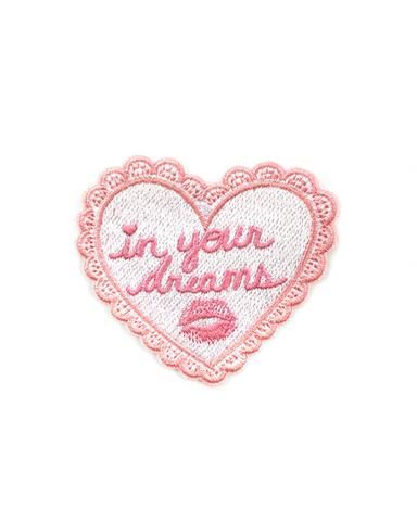 In Your Dreams Patch Sticker Transparent, Cute Patches, Scrapbook Stickers Printable, Heart Patches, 자수 디자인, Sticker Patches, Patches Jacket, Phone Themes, Aesthetic Stickers