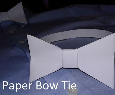 Printable template! Bowtie made completely out of paper. Diy Bow Tie For Men, How To Make A Bowtie, Paper Bow Tie, Bow Tie Template, Bow Tie Tutorial, Tie Template, Make A Bow Tie, Paper Napkin Folding, Bow Tie Party