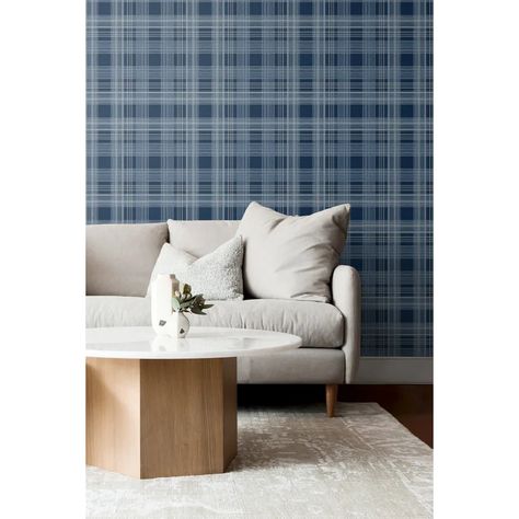 Stacy Garcia Home 18' L x 20.5" W Peel and Stick Wallpaper Roll | Wayfair Plaid Peel And Stick Wallpaper, Colorful Transitional, Peal And Stick Wallpaper, Plaid Wallpaper, Temporary Wallpaper, Wallpaper Rolls, Dart Board, Peel Stick Wallpaper, Wallpaper Collection