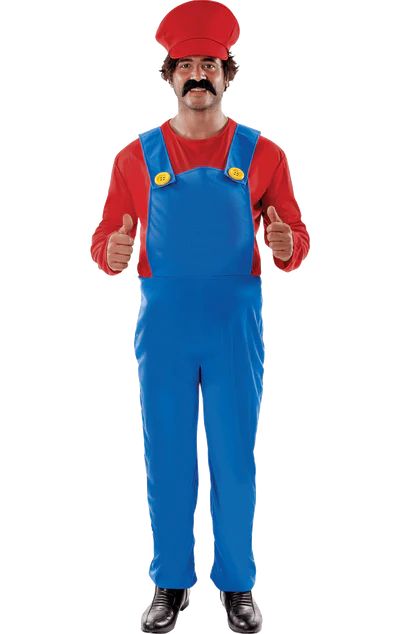 Celebrate the biggest charity event of the year and raise money for a great cause with our Comic Relief Costumes & Accessories. Check them out. Plus Size Fancy Dresses, 1980s Fancy Dress, Super Mario Costumes, Luigi Costume, Men Character, Mario Costume, Video Game Costumes, Mens Fancy Dress, Plus Size Costume