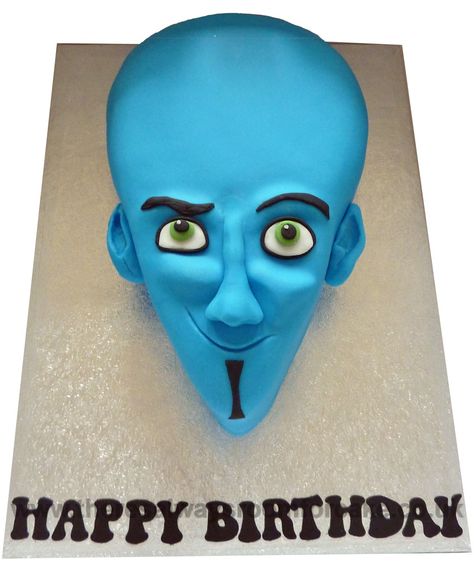 Megamind Birthday Cake Movie Birthday Party, Sculpted Cakes, Movie Birthday, 3d Cakes, Childrens Birthday Cakes, Cute Birthday Cakes, Special Cake, Novelty Cakes, Main Attraction