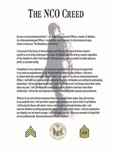 Soldiers Creed, Warrior Ethos, Military Life Quotes, Military Motivation, Airborne Army, Us Army Rangers, Military Decorations, Military Pride, Army Infantry