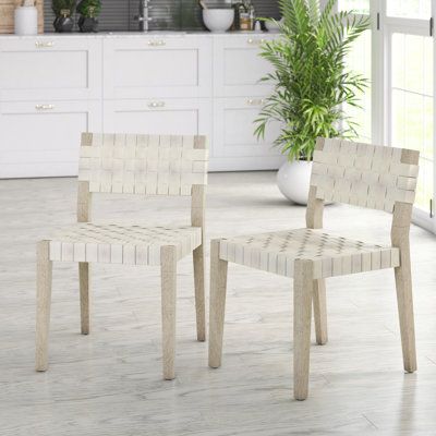 White Dining Table And Chairs, Dining Table Styling, Contemporary Dining Chair Design, Striped Dining Chairs, Woven Dining Chairs, Dining Cabinet, White Dining Table, White Upholstery, White Dining Chairs