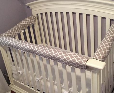 Crib Rail Covers For Teething Babies Gender Neutral Crib Bedding, Linen Crib Bedding, Crib Rail Guard, Crib Protector, Mini Crib Bedding, Bumper Pads For Cribs, Neutral Crib, Teething Babies, Crib Rail Cover