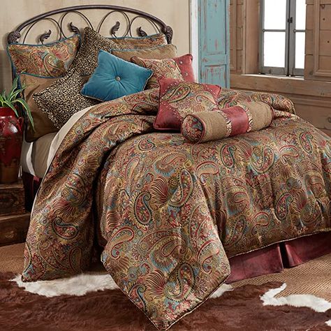 Western Comforters, Leopard Print Bedding, Western Comforter Sets, Western Bedding Sets, Paisley Comforter, Farmhouse Style Bedding, Full Comforter Sets, Moroccan Theme, Western Bedding