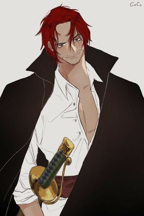 Red Hair Pirates, Red Hair Shanks, Shanks One Piece, One Piece Man, One Piece Crew, Tony Tony Chopper, One Piece Wallpaper Iphone, One Peice Anime, One Piece Drawing