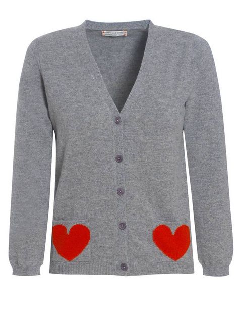 Chinti and Parker New York City Style, Heart Cardigan, Eco Clothing, Chinti And Parker, Spring Knits, Heart Pocket, Pocket Sweater, Pocket Cardigan, Sweet And Sour