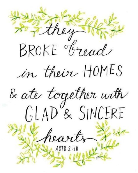 Tonight we had a much needed hangout with our small group. We worked through Proverbs 3 and I've gotta tell y'all... I have realized that I didn't live my best life until I got involved in my small group. This is  a group of people who pour into me pray over me people who genuinely love me as a sister in Christ. These people teach me and lead me. They hold me accountable and make me want to be a better woman mother and wife. Small groups are so important in our individual walk with Christ. We ha Hospitality Quotes, Acts 2 46, Christian Hospitality, Christian Homemaking, Bible Prints, Om Nom, Bible Journaling, Word Of God, Beautiful Words