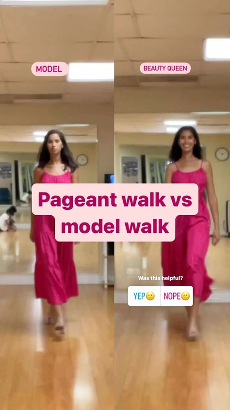 BQG | The Pageant Resource | Your beauty pageant walk is not like your model walk! Pageant runway coaching aneawr_ ✨ - What’s the biggest difference you see? #BQG... | Instagram Pageant Walk, Model Walk, Pageant Tips, Pageant Coaching, Pageant Life, Pageant Girls, Vs Models, Cheer Dance, Miss Usa