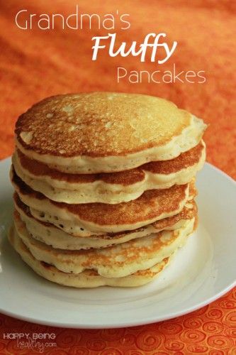 This is my mother-in-law's #recipe and they are the best #pancakes I've ever tried.  I love them!  | Happy Being Healthy www.happybeinghealthy.com Best Pancake Recipe Ever, Homemade Buttermilk Pancakes, Fluffy Pancake Recipe, Homemade Pancake Recipe, Best Pancake Recipe, American Pancakes, Pancakes From Scratch, Pancake Recipe Easy, Homemade Buttermilk