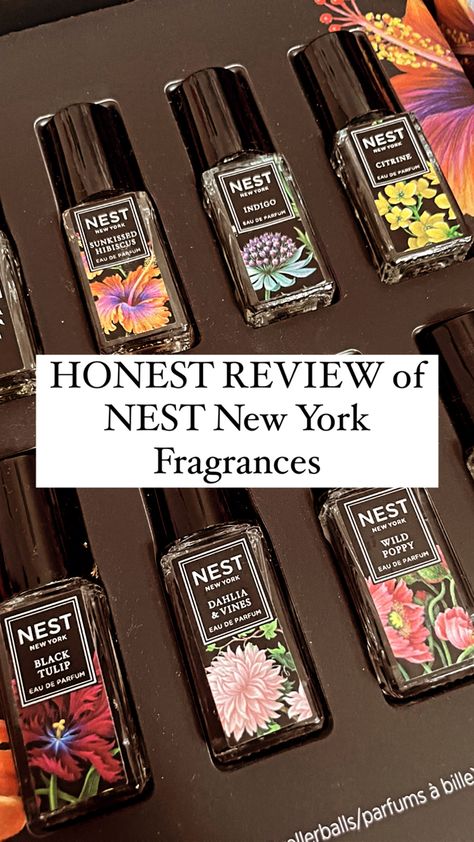 Fragrance gift set from NEST New York featuring floral perfume scents Nest New York Perfume, Nest Perfume Oil, Nest Perfume, Fragrance Illustration, Nest Fragrances, Different Scents, Lemon Blossoms, Vanilla Orchid, Summer Scent