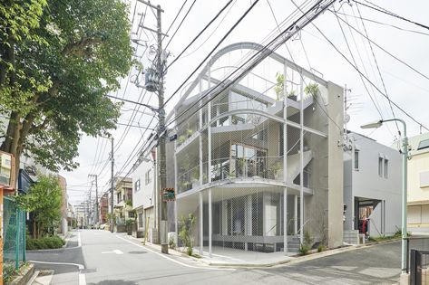 Multigenerational House, House Tokyo, Architects Studio, Tadao Ando, Unusual Homes, Rooftop Garden, Roof Plan, Naha, Structural Engineering