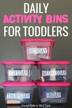 Daily Busy Bins to keep toddlers occupied every day of the week. Includes activities that promote fine motor skills. Great for babies 1 year old and toddlers! Pond Sensory, Activity Bins, Sensory Slime, Sensory Bag, Play Activity, Toddler Sensory, Duck Pond, Daily Activity, Toddler Snacks