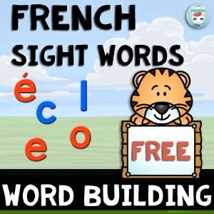 BoomLearning.com - Amazing authors make awesome learning content! This French sight words audio practice will get your French students building "les mots fréquents". This is a FREE sample of a bundle of 10 sets with 20 cards each! This sample set includes ONE WORD FROM EACH SET in the bundle and focuses on the following words: ami, école, c'est, il y a, j'aime, orange, enfant, yeux, couleur, français Click the sound icon to listen to the word, then slide the right letters into the appropriat French Sight Words, Voice Artist, Canadian French, Sight Word Practice, French Immersion, Word Building, Word Practice, World Languages, French Words