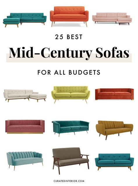 Midcentury Modern Couch Living Room, Mid Century Modern Meets Scandinavian, Midcentury Modern Living Room Furniture, Mid Century Modern Living Room Ideas Interior Design, Vibrant Living Room Ideas Modern, Midcentury Bedroom Mid Century Modern, Retro Couch Living Rooms, Mid Century Couches Living Room, Retro Sofa Living Room