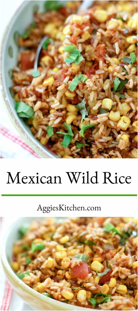 Meals With Wild Rice, Mexican Wild Rice Recipes, Mexican Wild Rice, Quick Mexican Rice, Make Mexican Rice, Vegetarian Mexican Rice Casserole, Fiesta Rice Recipe, Easy Peasy Mexican Rice, Zojirushi Rice Cooker